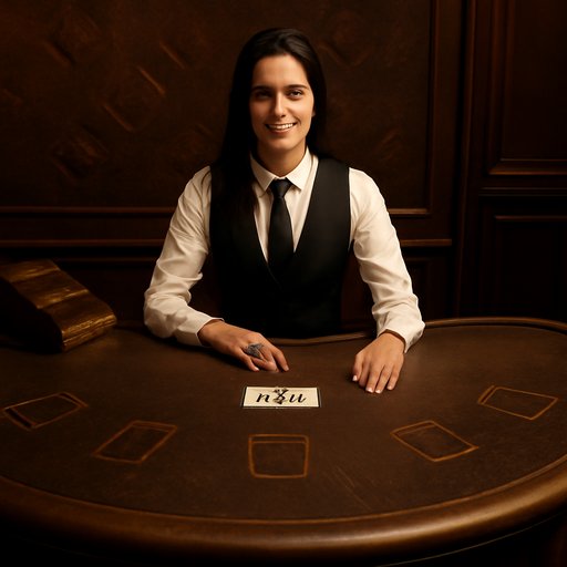 ek999 Blackjack dealer table